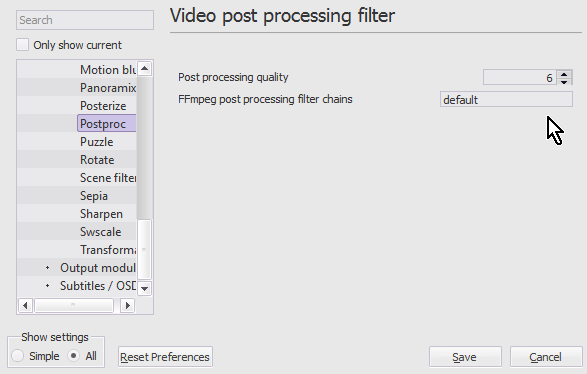 vlc scene video filter